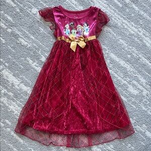 Disney Burgundy Dress with White Lining